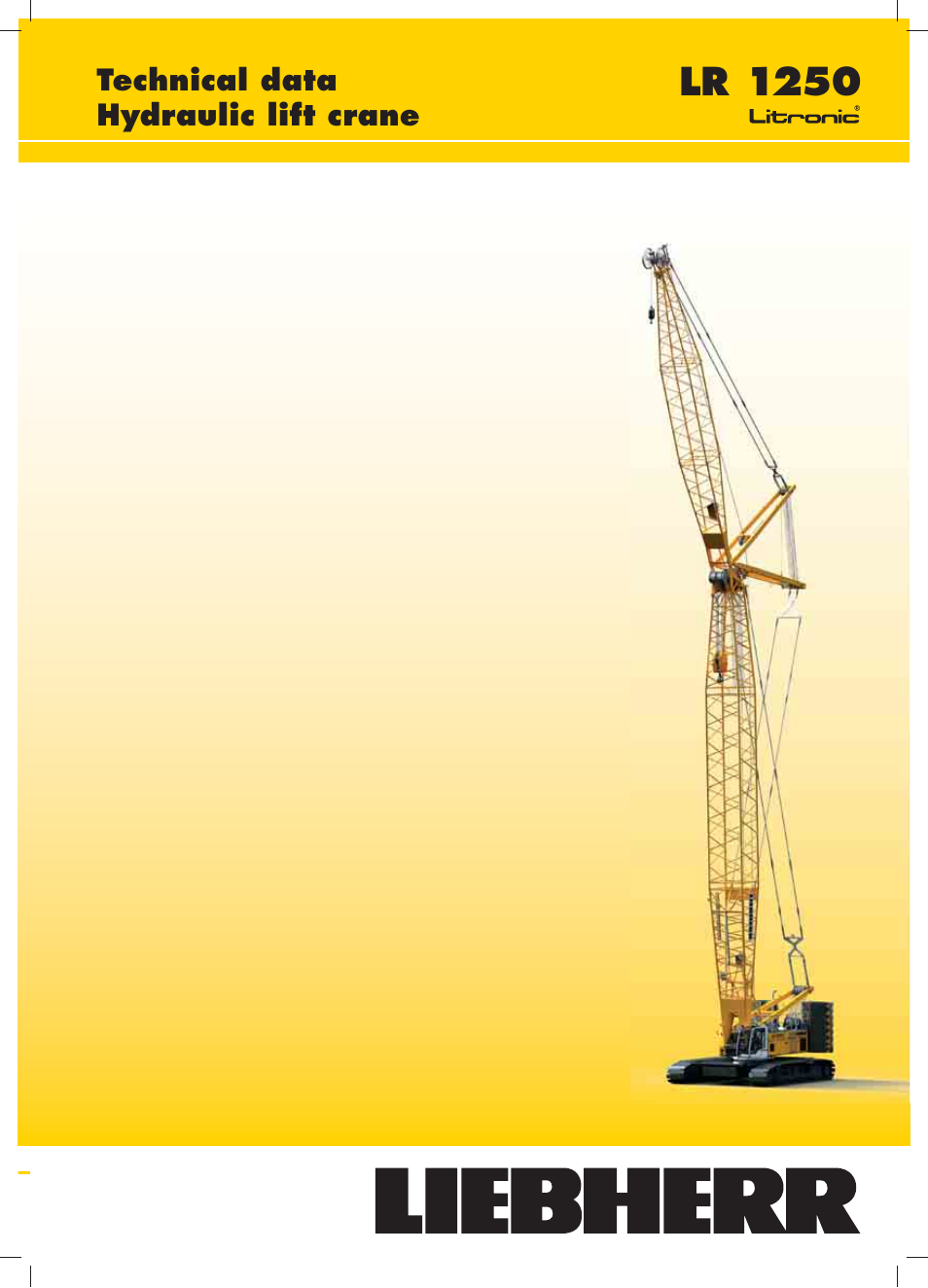 Liebherr LR 1250 User Manual | 24 pages