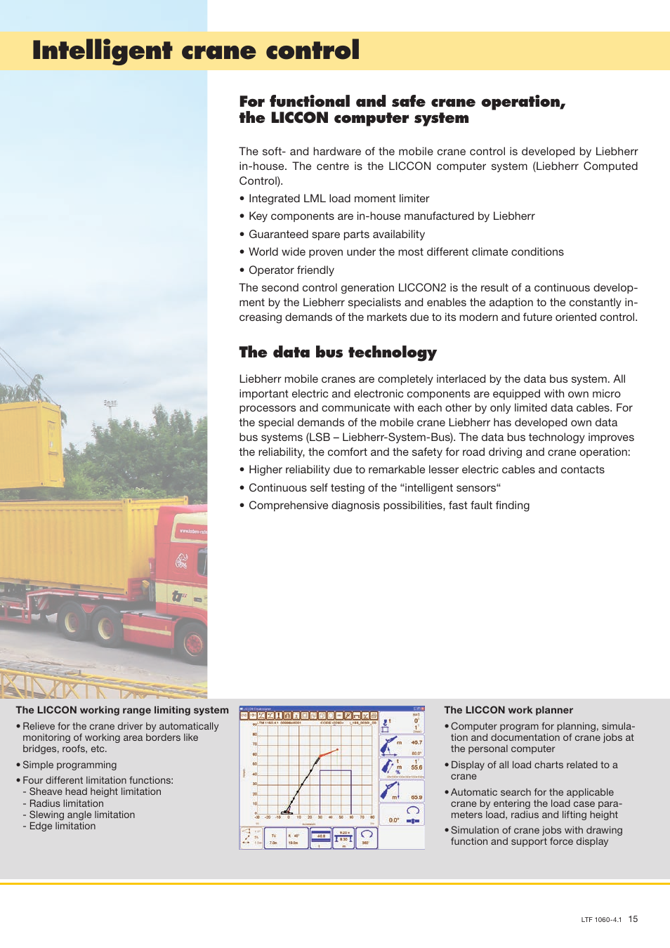 Intelligent crane control, The data bus technology | Liebherr LTF 1060-4.1 User Manual | Page 15 / 16