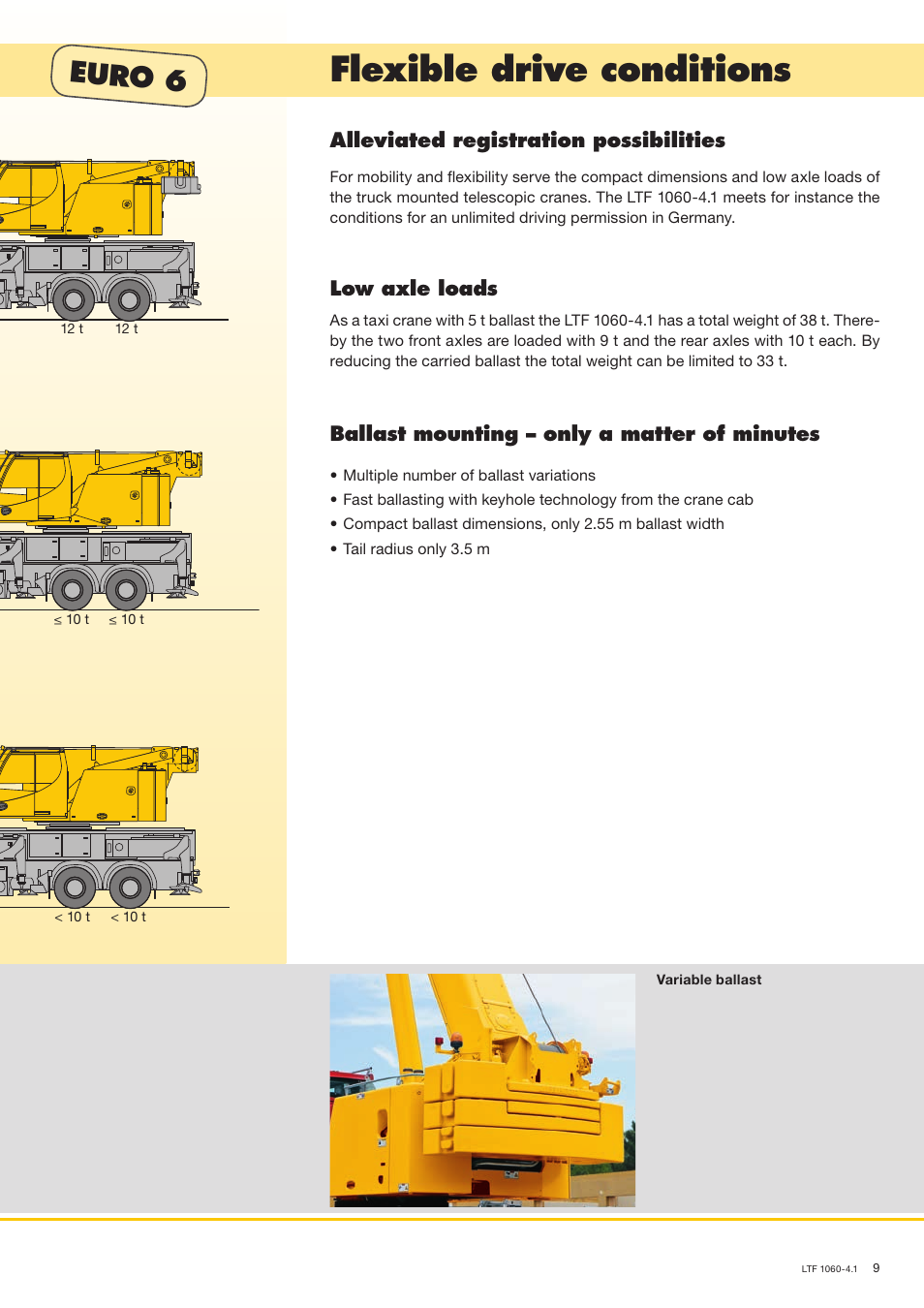 Flexible drive conditions, Euro 6 | Liebherr LTF 1060-4.1 User Manual | Page 9 / 16