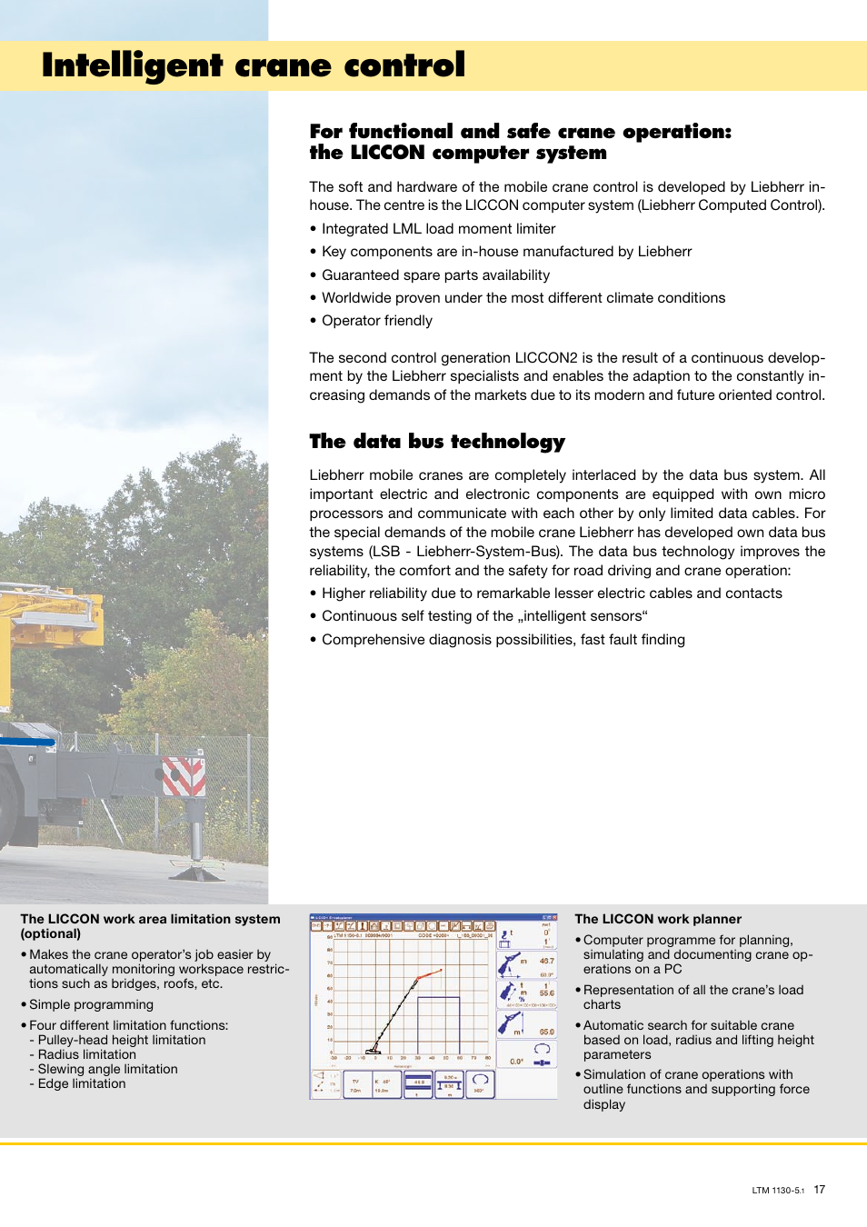 Intelligent crane control, The data bus technology | Liebherr LTM 1130-5.1 User Manual | Page 17 / 18