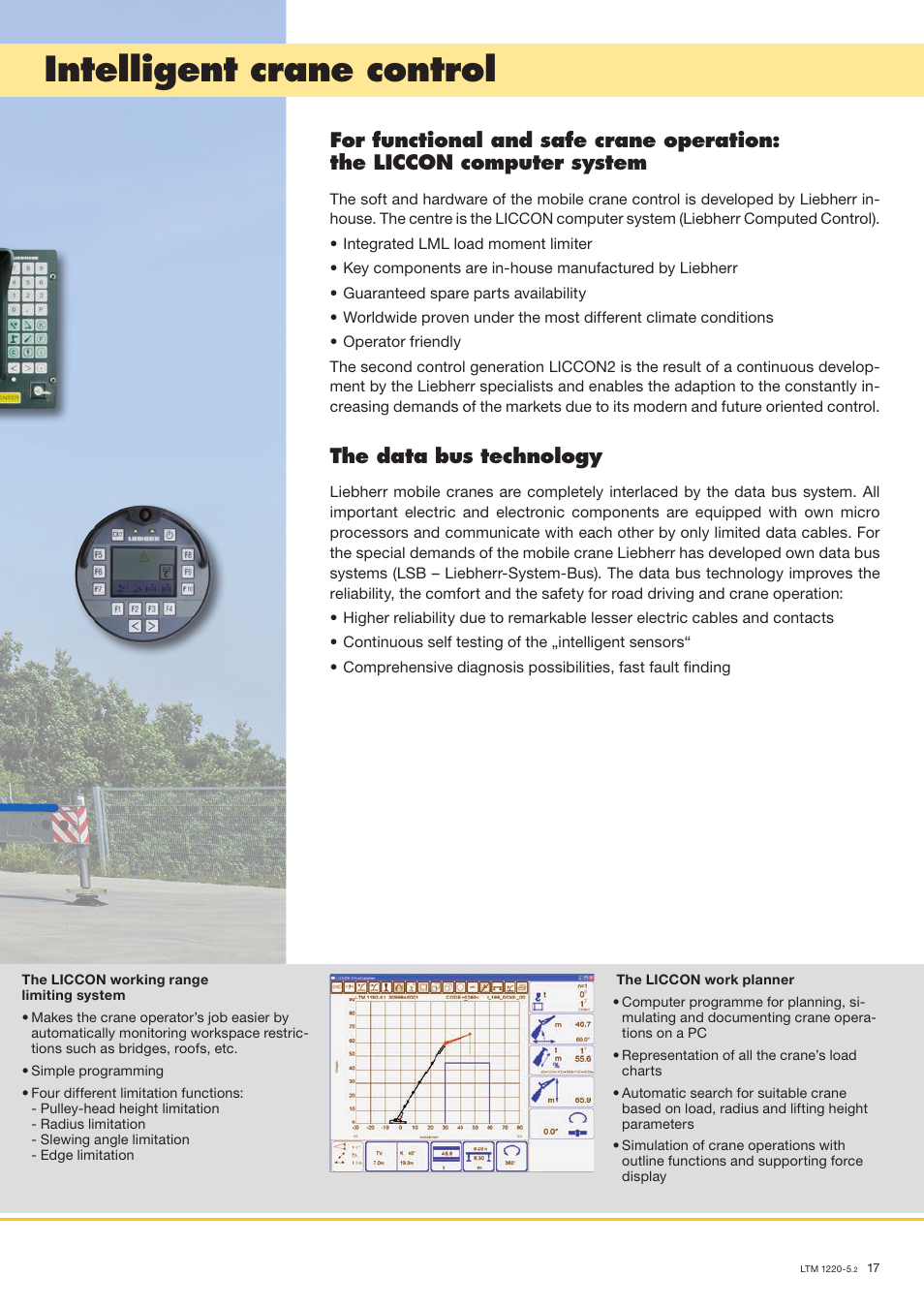 Intelligent crane control, The data bus technology | Liebherr LTM 1220-5.2 User Manual | Page 17 / 18