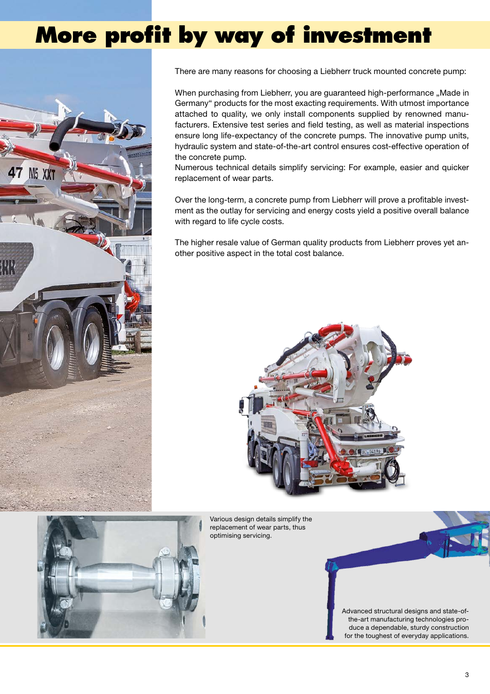 More profit by way of investment | Liebherr Truck-mounted concrete pumps User Manual | Page 3 / 20