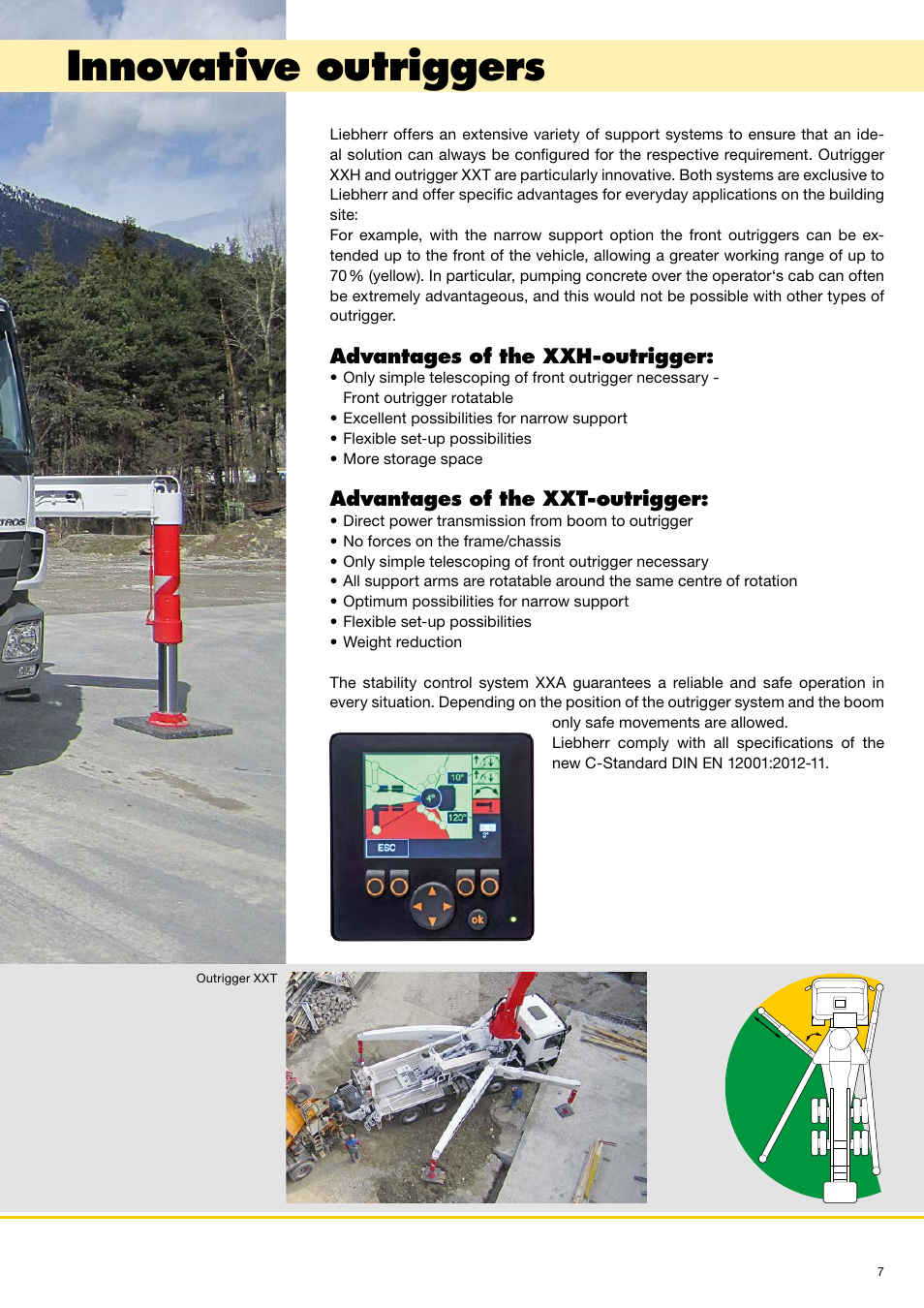 Innovative outriggers | Liebherr Truck-mounted concrete pumps User Manual | Page 7 / 20