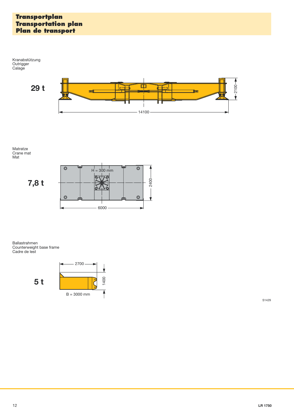 Liebherr LR 1750 User Manual | Page 12 / 28
