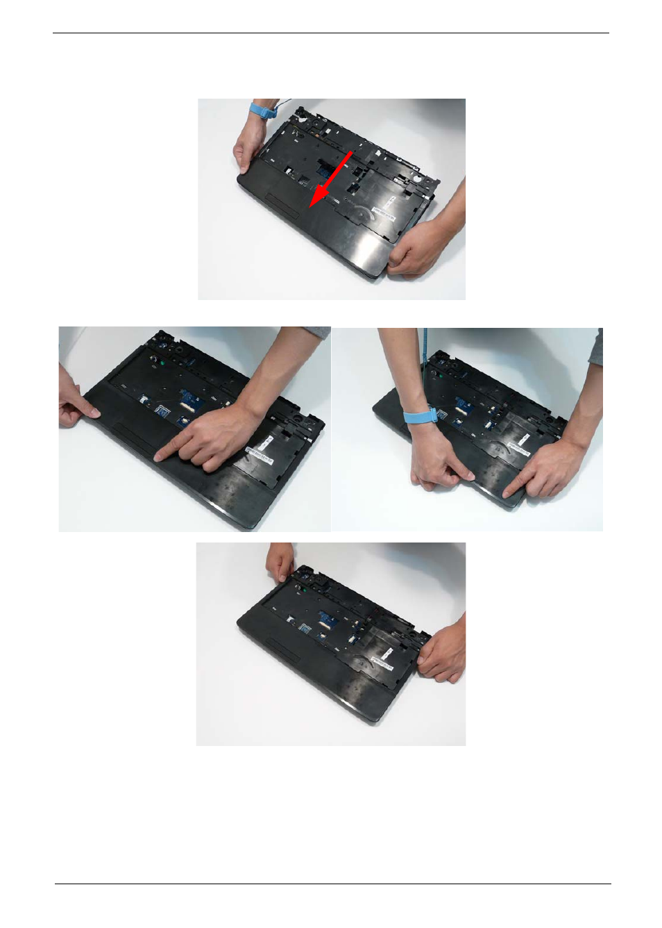 Replacing the upper case | Acer 5737Z User Manual | Page 113 / 188
