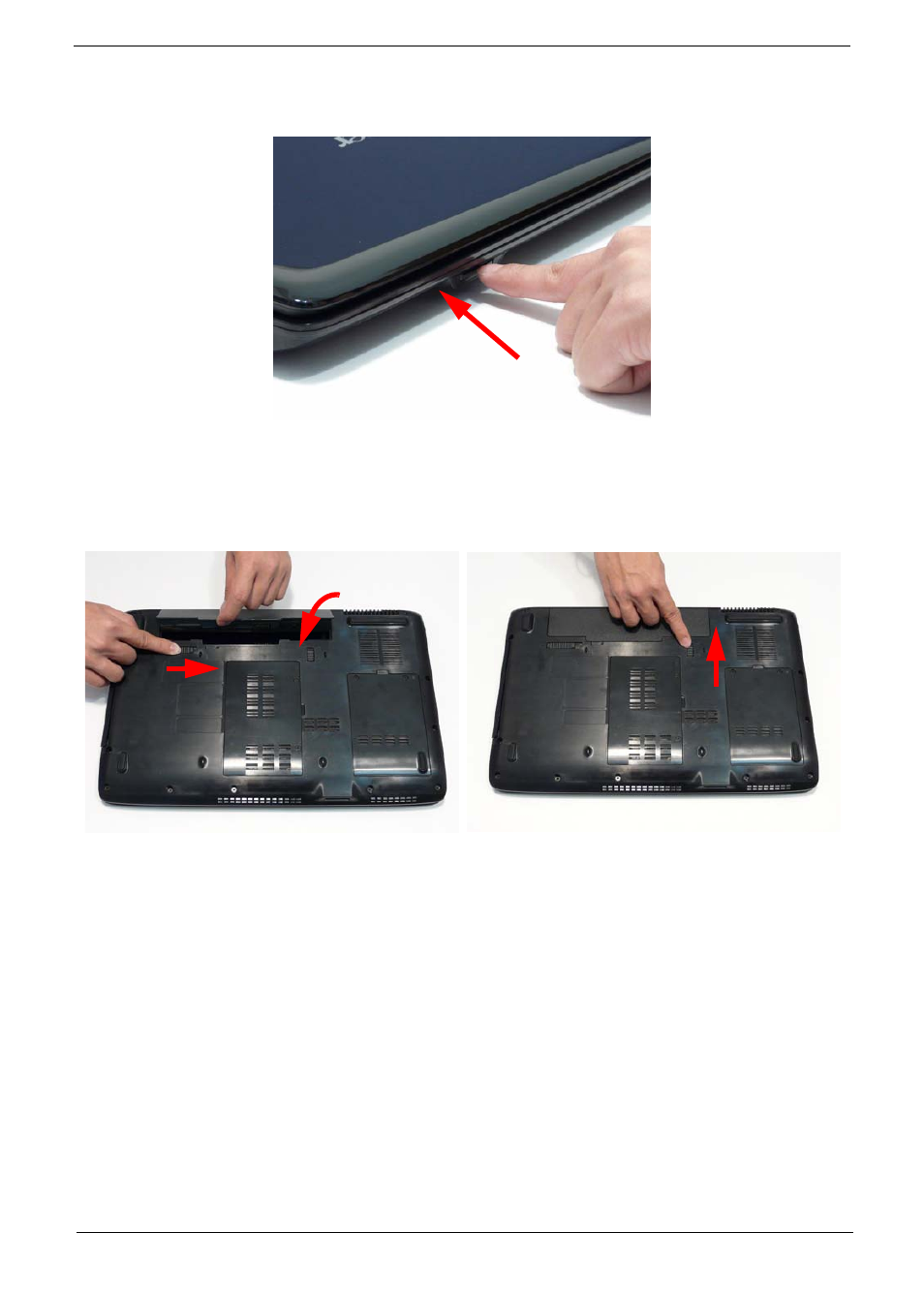 Replacing the sd dummy card, Replacing the battery, Replacing the sd dummy card replacing the battery | Acer 5737Z User Manual | Page 127 / 188