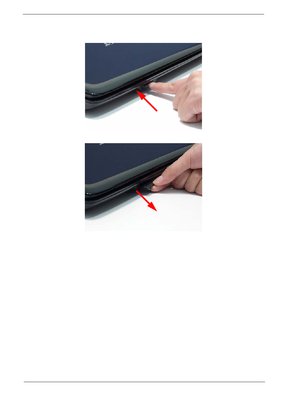 Removing the sd dummy card | Acer 5737Z User Manual | Page 55 / 188
