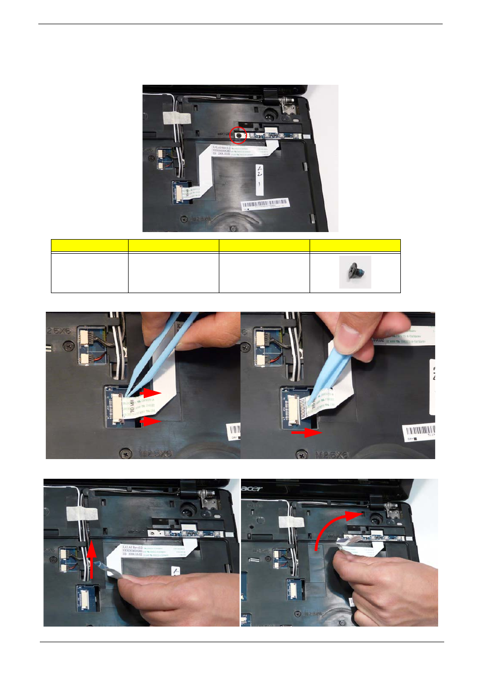 Removing the function board | Acer 5737Z User Manual | Page 69 / 188