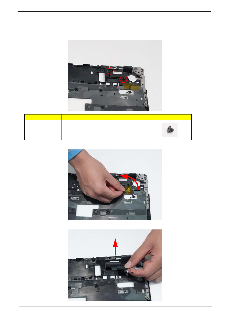 Removing the left speaker module | Acer 5737Z User Manual | Page 82 / 188