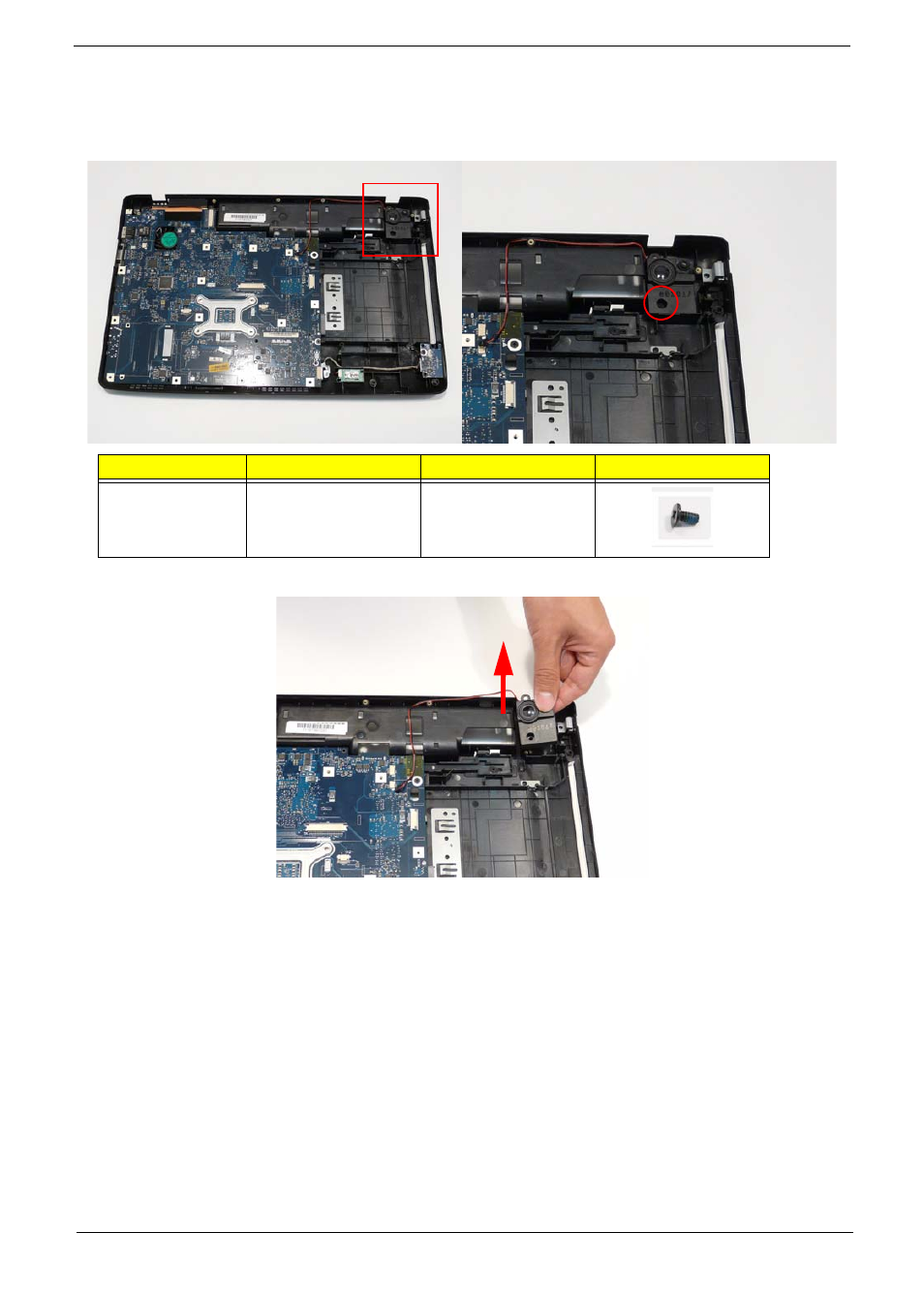 Removing the right speaker module | Acer 5737Z User Manual | Page 83 / 188