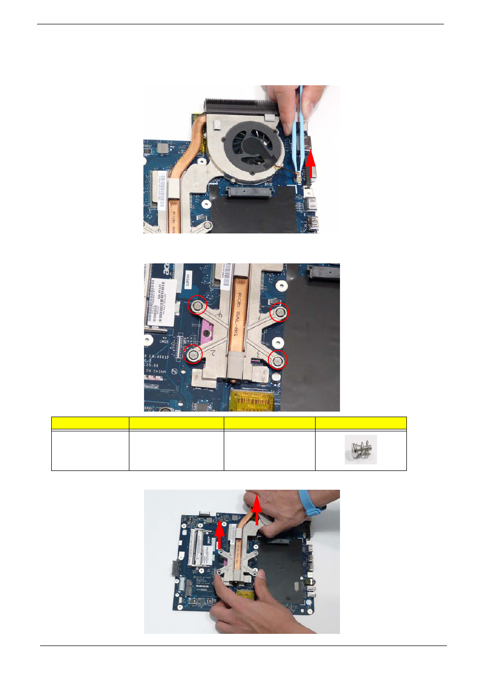 Removing the thermal module | Acer 5737Z User Manual | Page 88 / 188