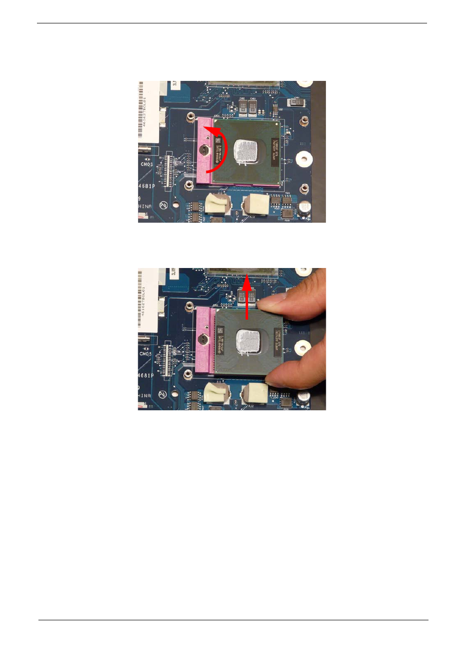 Removing the cpu | Acer 5737Z User Manual | Page 89 / 188