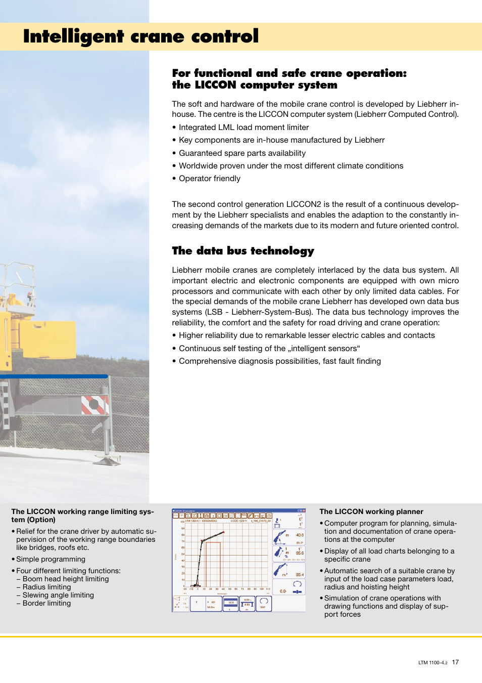 Intelligent crane control, The data bus technology | Liebherr LTM 1100-4.2 User Manual | Page 17 / 18