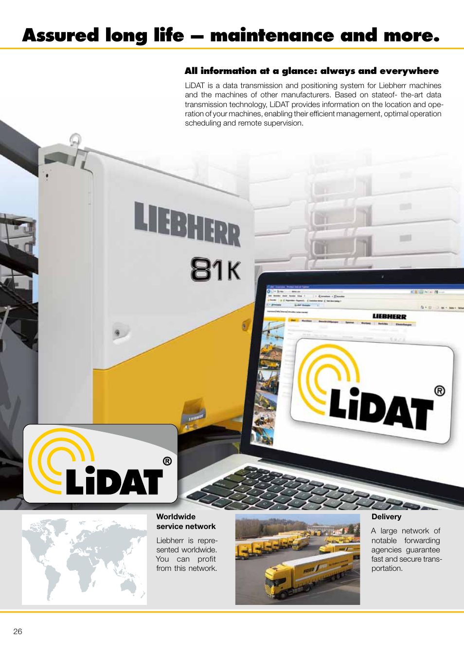 Assured long life – maintenance and more | Liebherr 81 K User Manual | Page 26 / 32