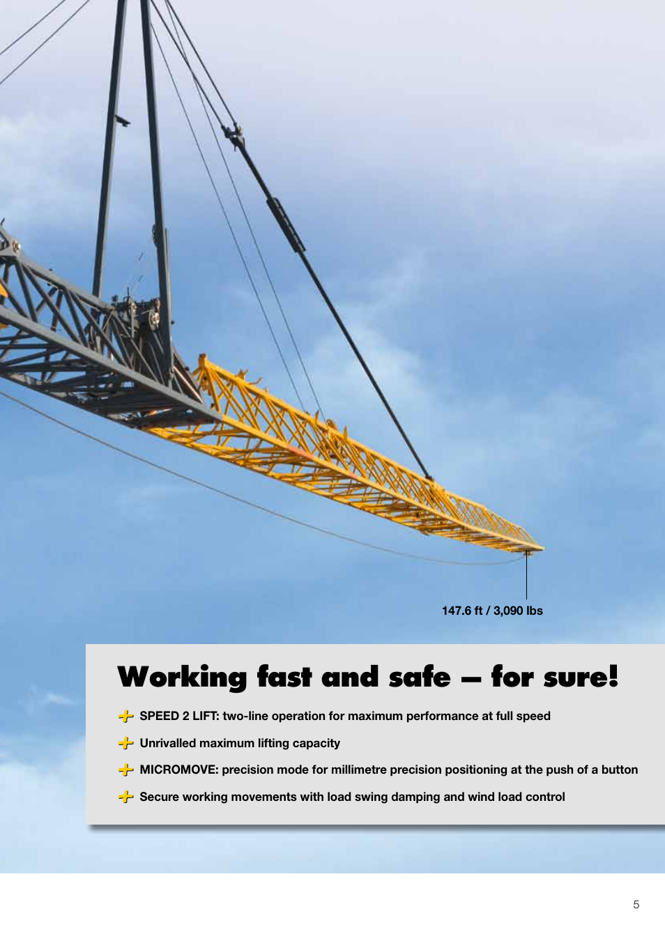 Working fast and safe – for sure | Liebherr 81 K User Manual | Page 5 / 32