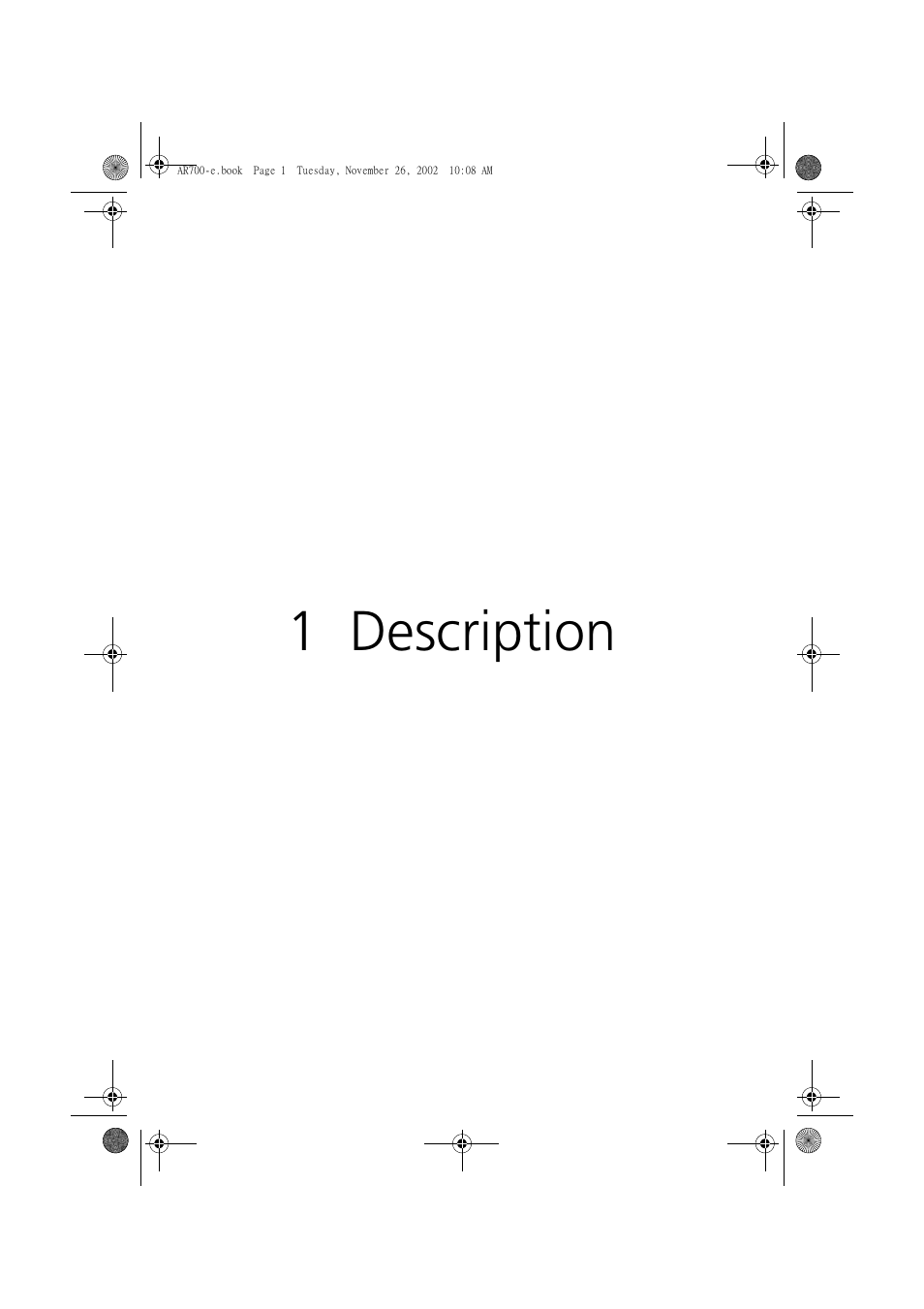 1 description | Acer Altos R700 Series User Manual | Page 11 / 135