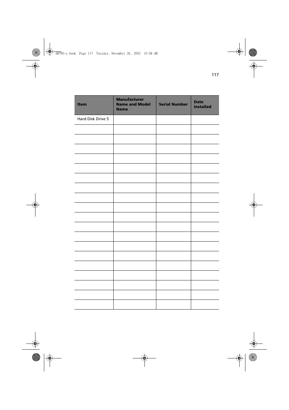 Acer Altos R700 Series User Manual | Page 127 / 135