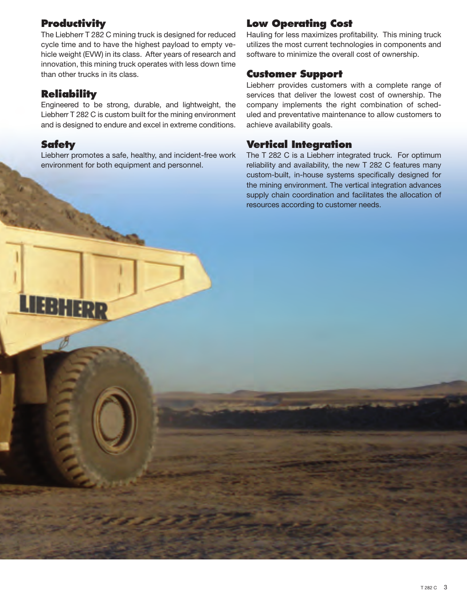 Der blindtext | Liebherr T 282 C User Manual | Page 3 / 22