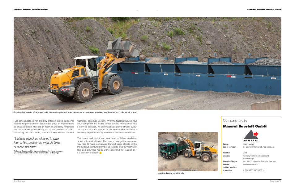 Company profile mineral baustoff gmbh | Liebherr TA 230 Litronic User Manual | Page 4 / 25