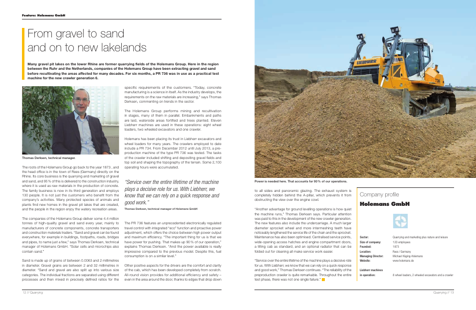 Company profile holemans gmbh | Liebherr TA 230 Litronic User Manual | Page 7 / 25