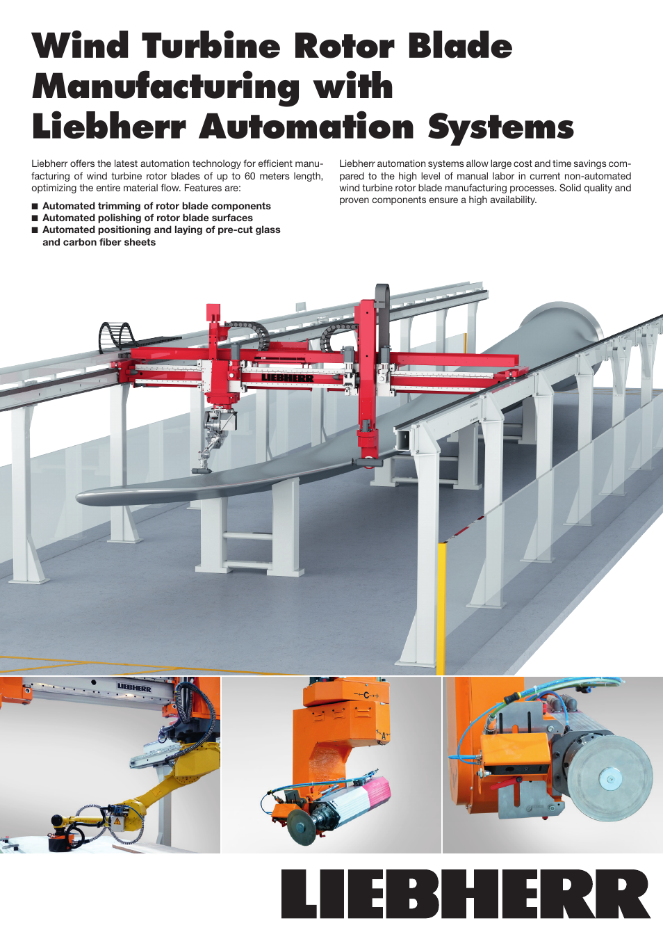 Liebherr Wind Turbine Rotor Blade Manufacturing User Manual | 2 pages