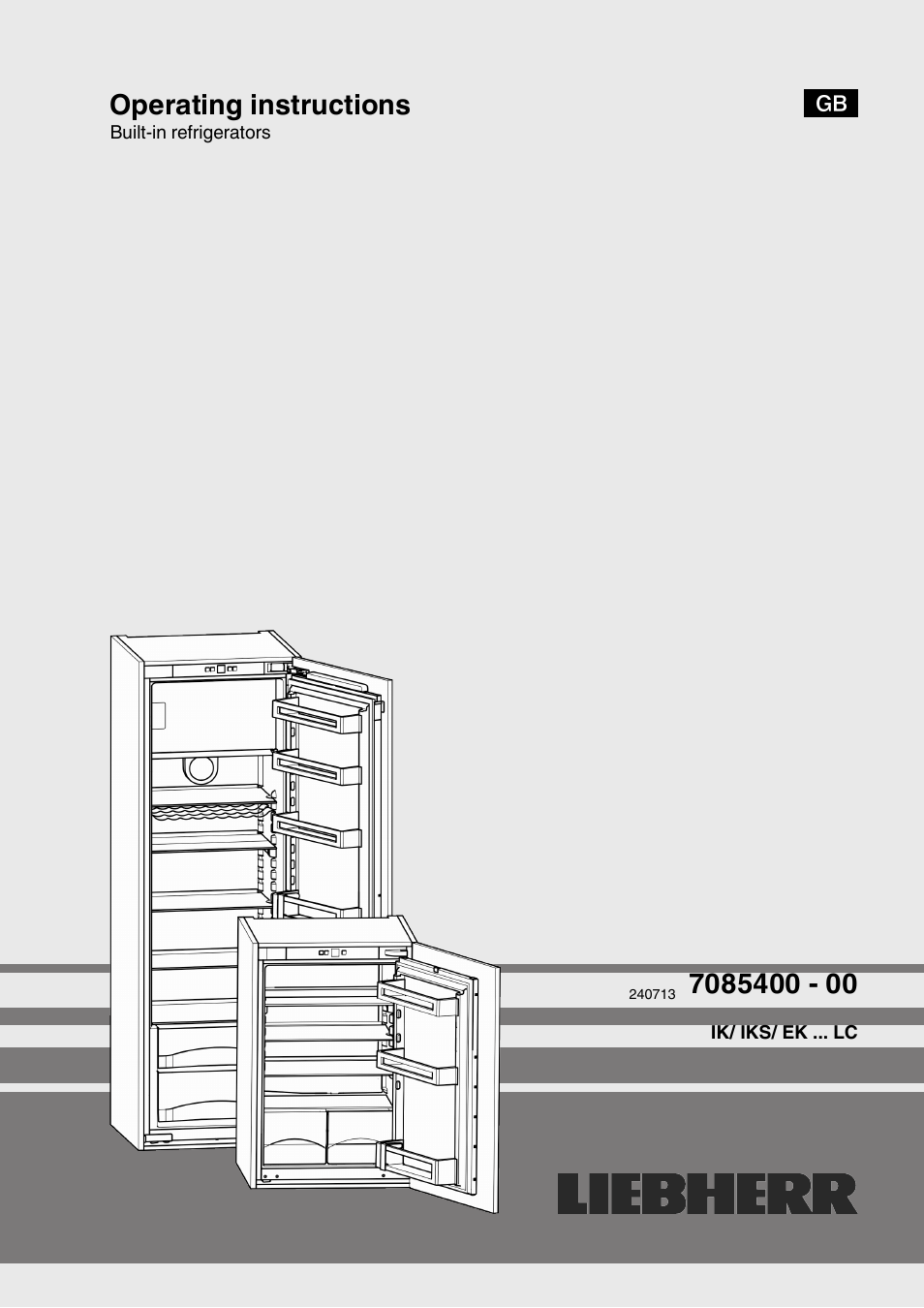 Liebherr IK 2310 Comfort User Manual | 10 pages