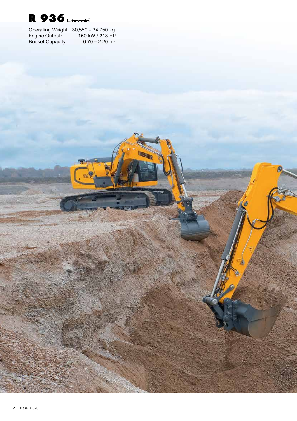 R 936 | Liebherr R 936 User Manual | Page 2 / 24