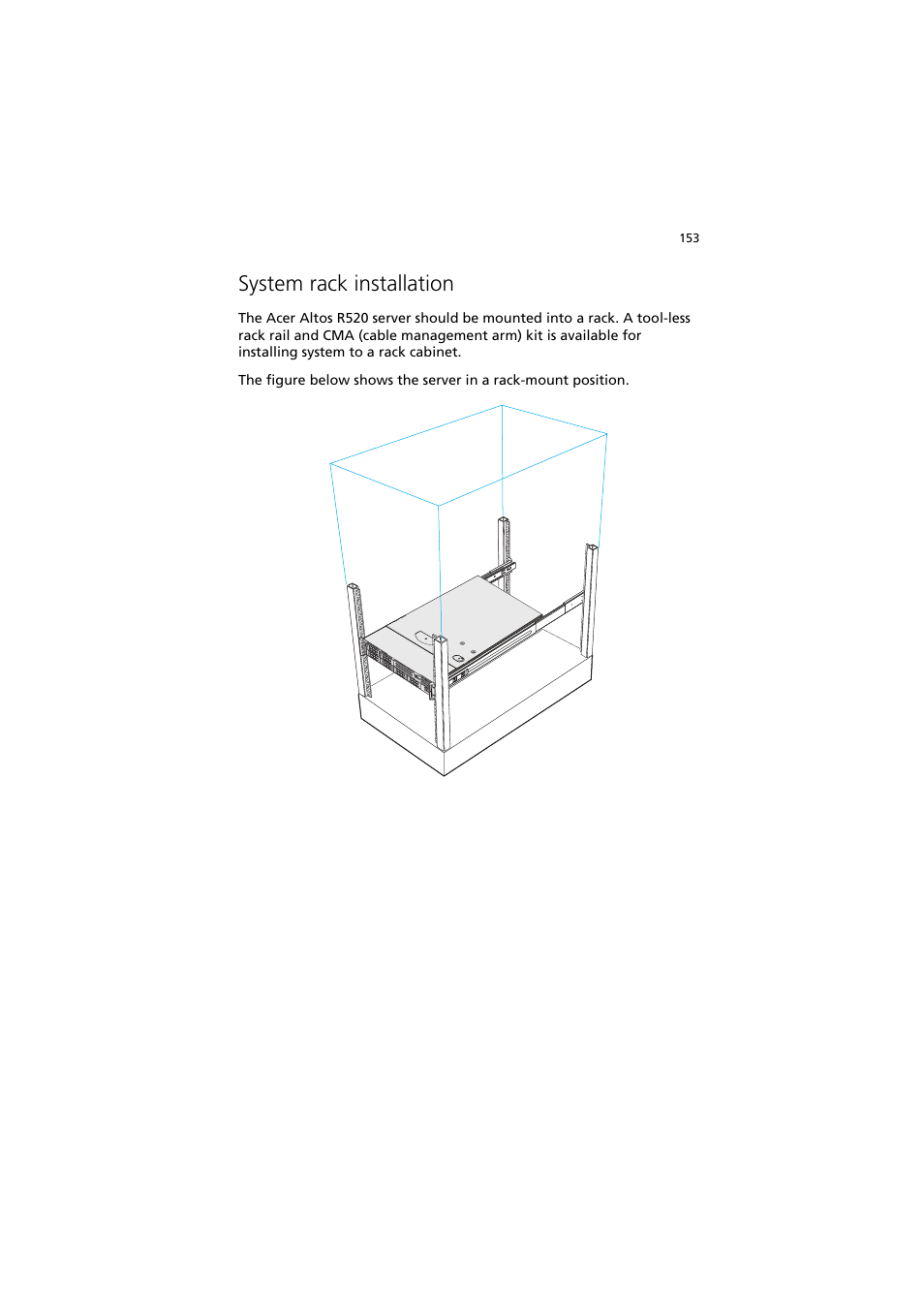 System rack installation | Acer Network Device Altos R520 User Manual | Page 163 / 184