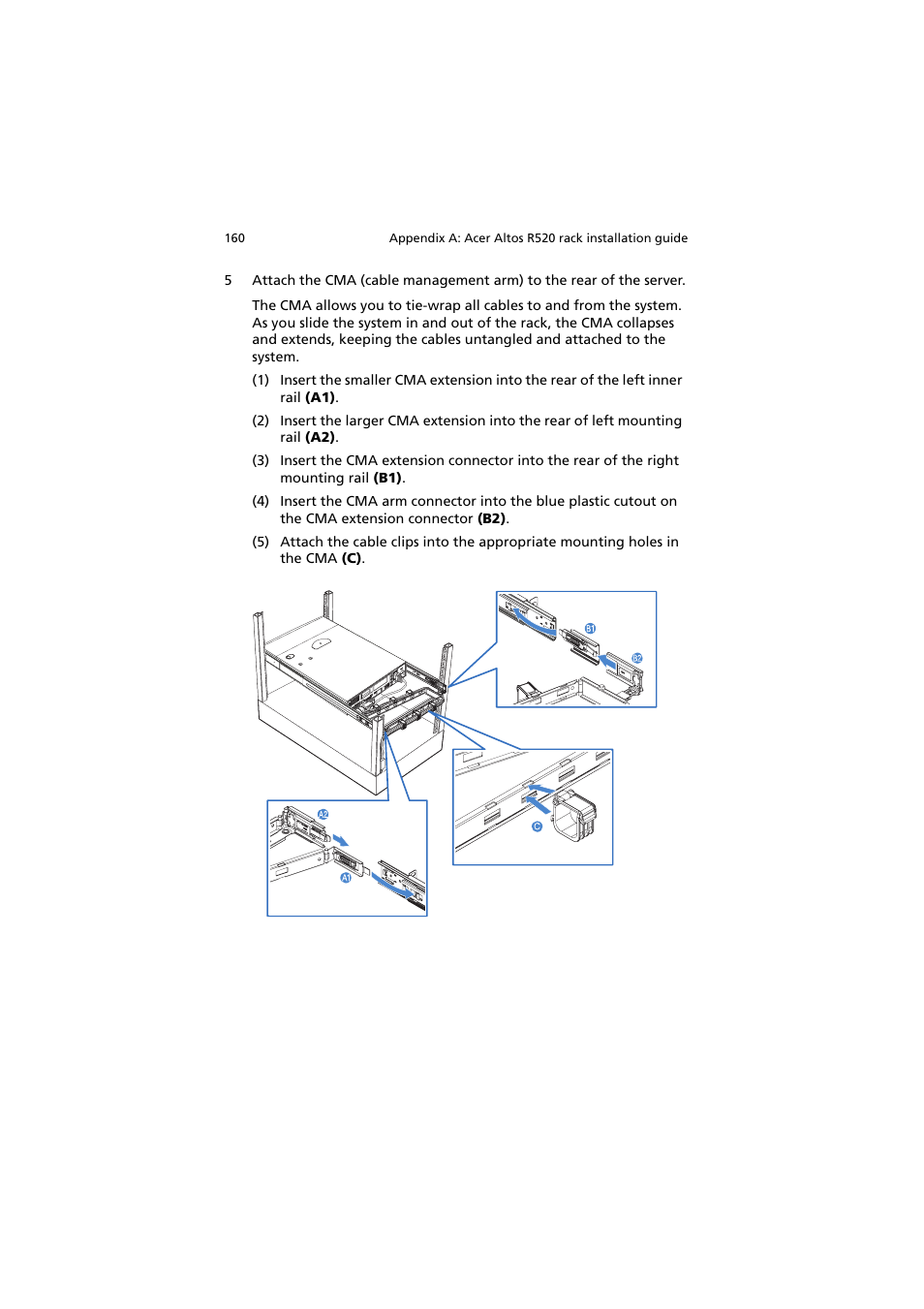 Acer Network Device Altos R520 User Manual | Page 170 / 184