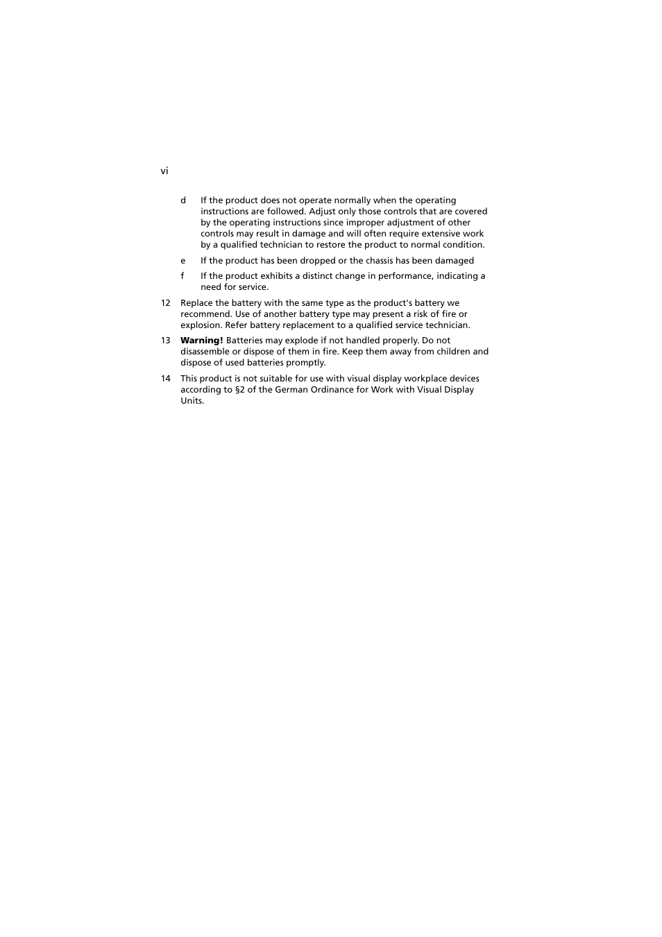 Acer Network Device Altos R520 User Manual | Page 6 / 184