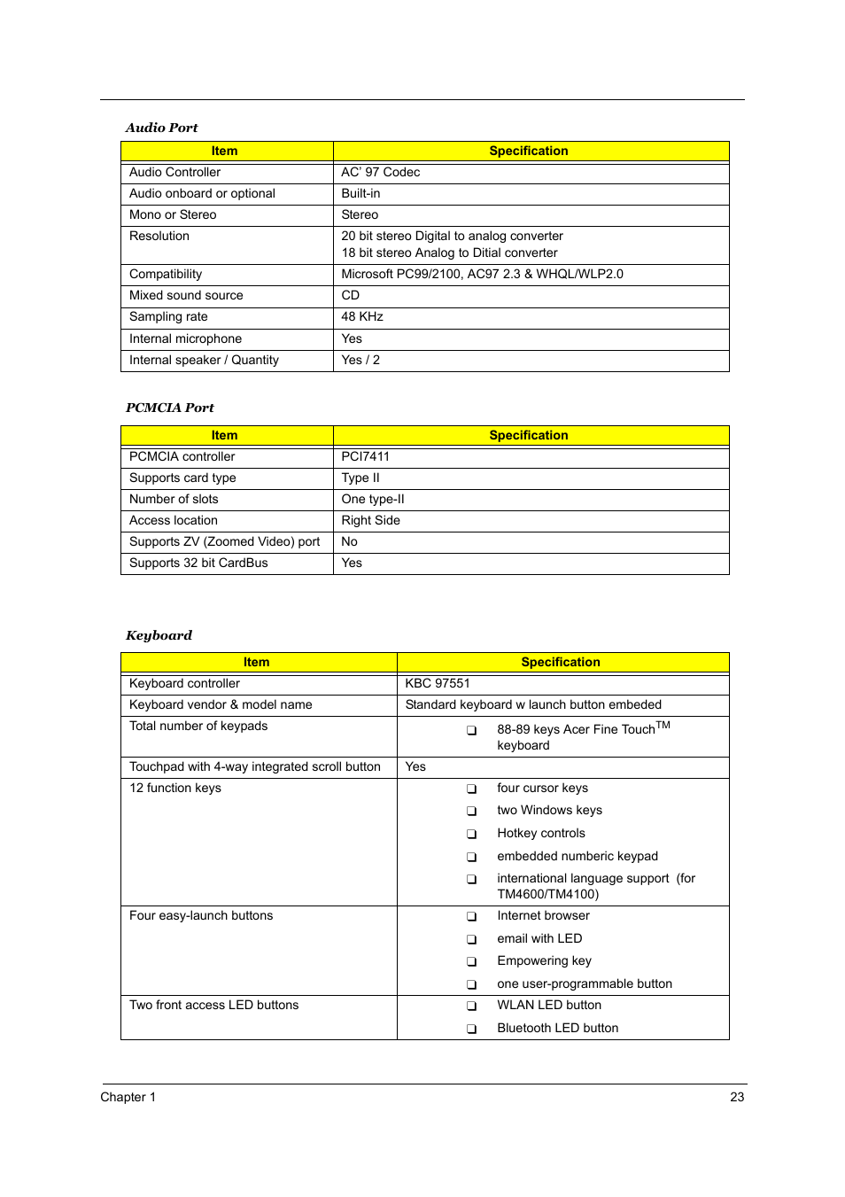 Acer 5510 User Manual | Page 29 / 105