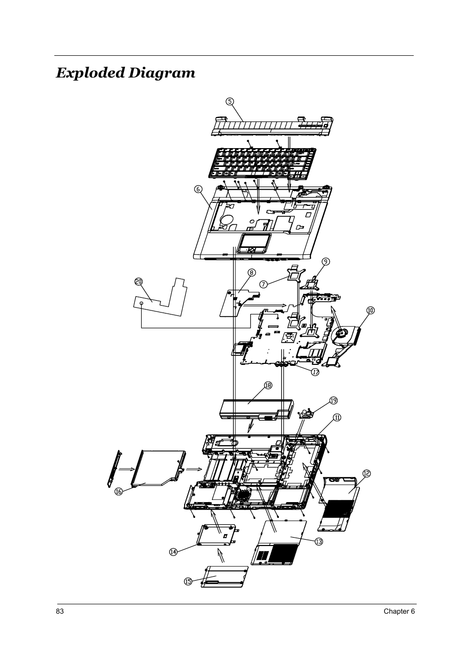 Exploded diagram | Acer 5510 User Manual | Page 89 / 105