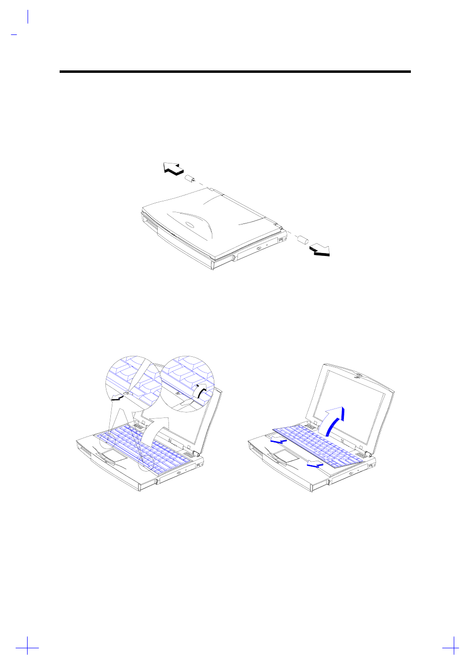 Removing the keyboard, Removing the display hinge covers, 5 removing the keyboard | Acer 365 User Manual | Page 60 / 127