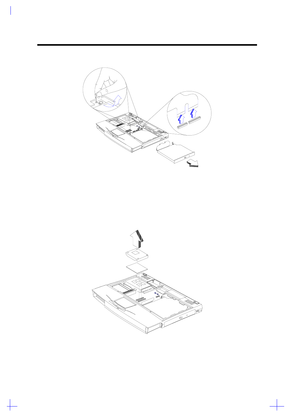 Replacing the cpu, Removing the internal drive | Acer 365 User Manual | Page 65 / 127