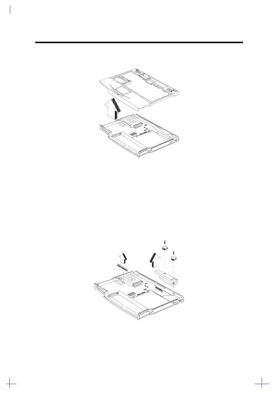 Removing the mainboard, Detaching the top cover | Acer 365 User Manual | Page 67 / 127