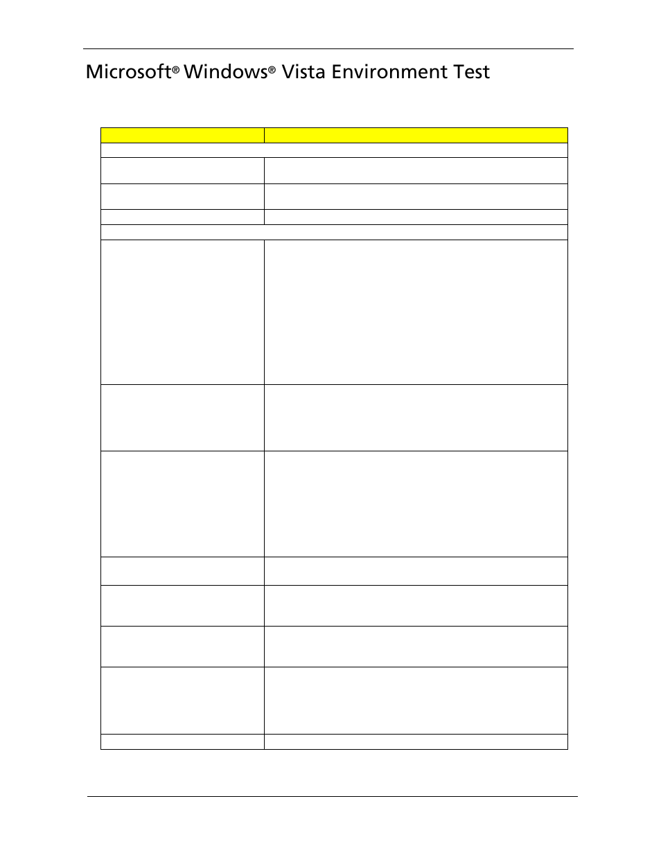 Microsoft, Windows, Vista environment test | Acer 5220G User Manual | Page 174 / 180