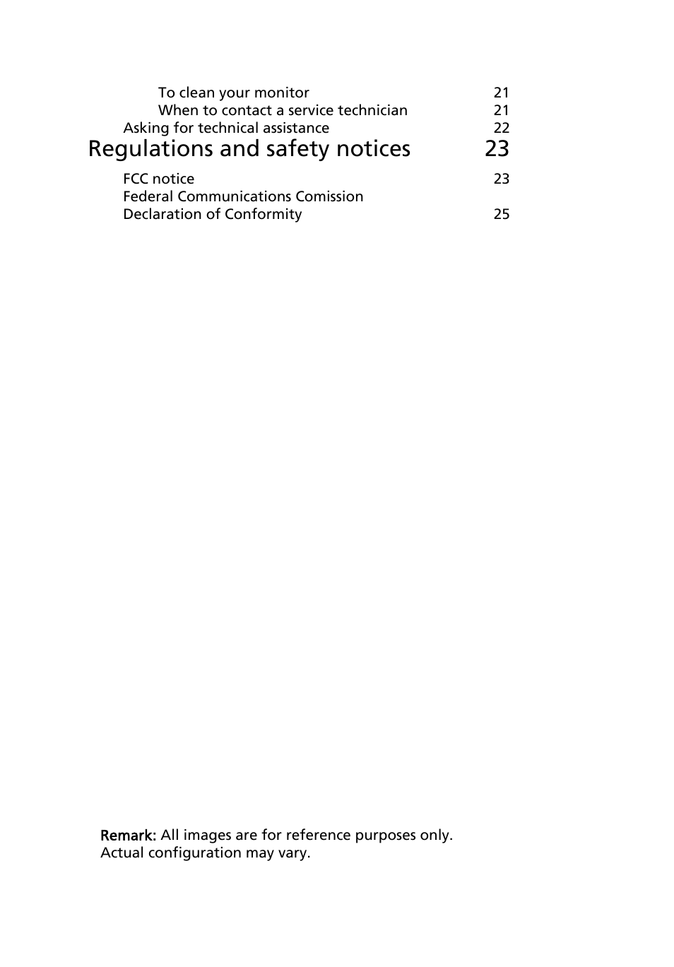 Regulations and safety notices 23 | Acer Aspire R3600 User Manual | Page 10 / 36