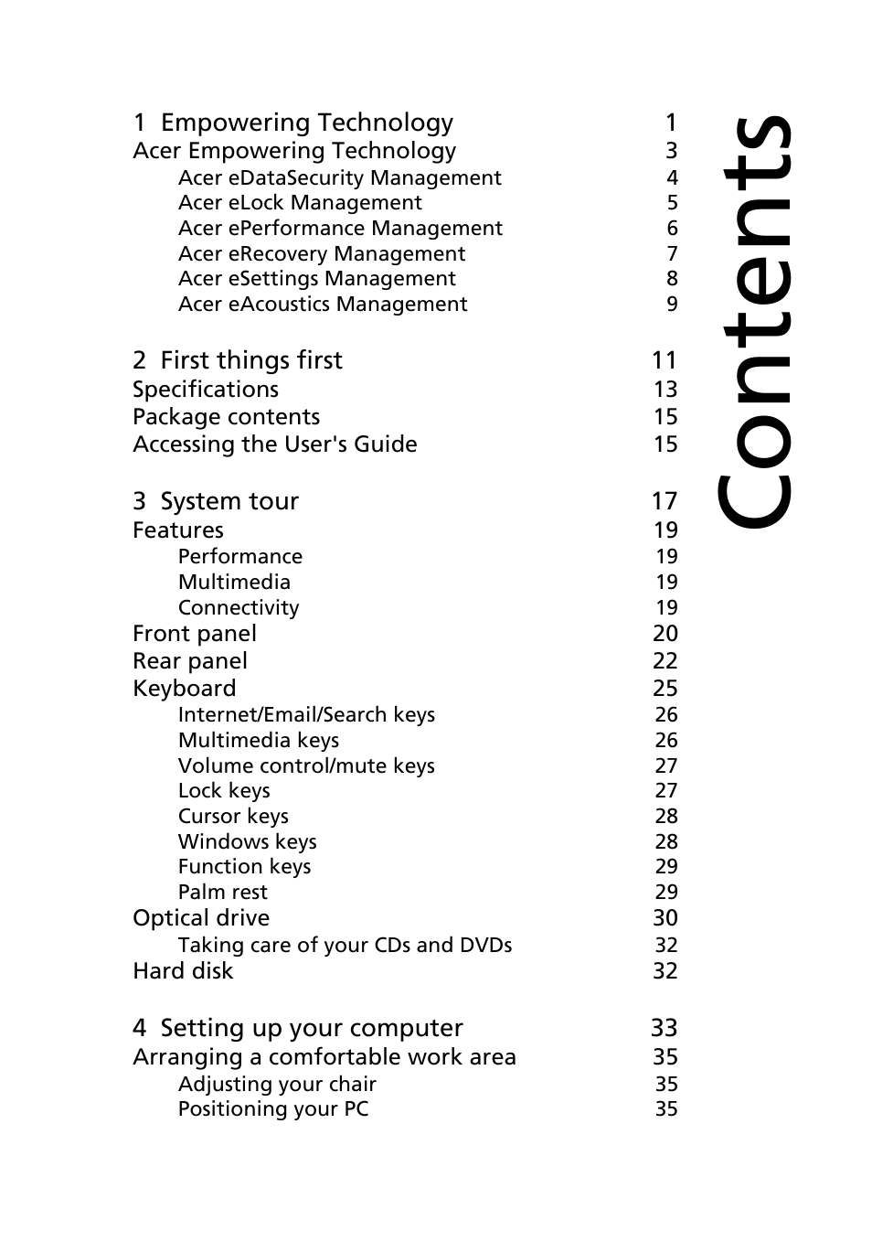 Acer 6800 User Manual | Page 5 / 100