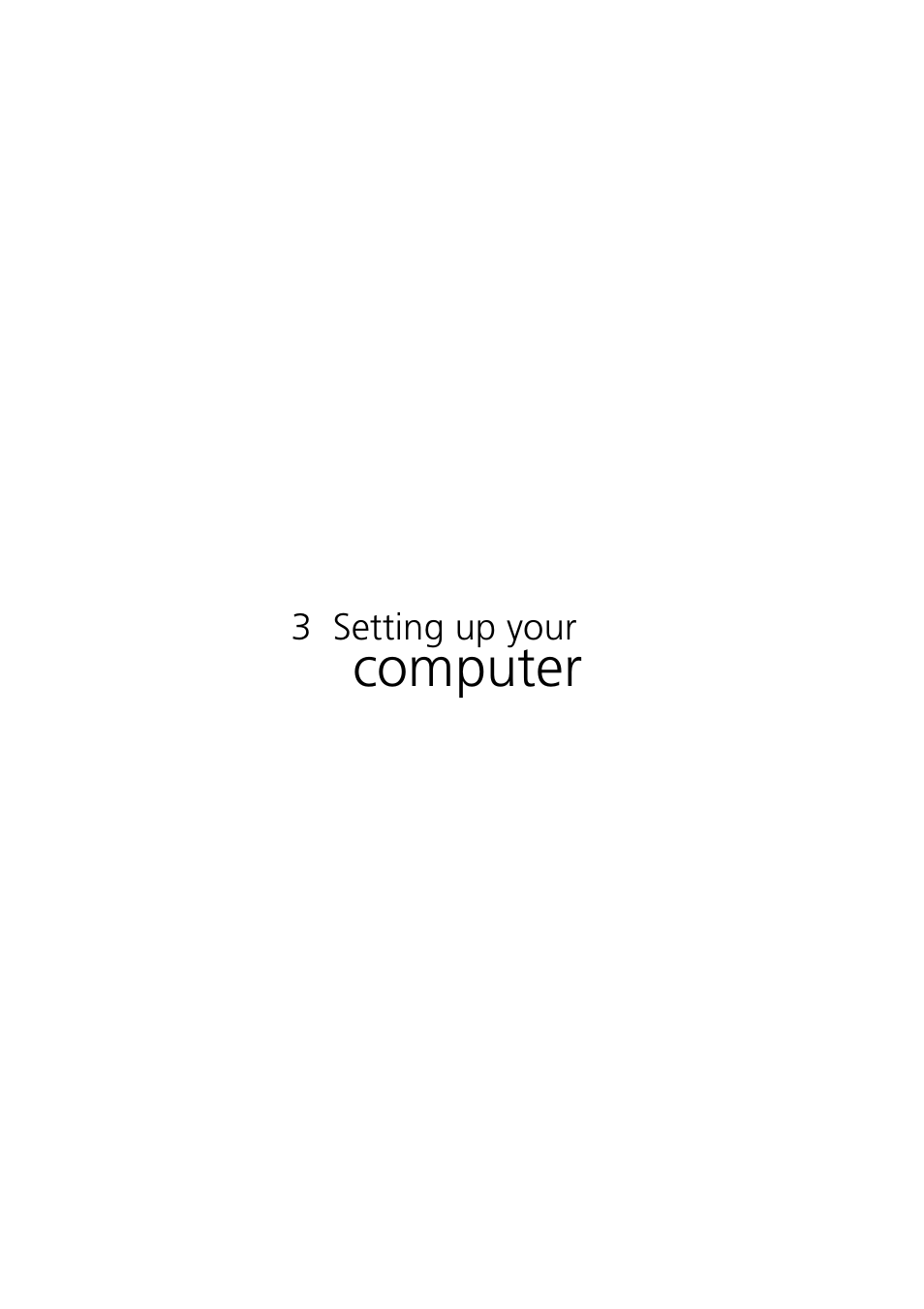 3 setting up your computer, Computer | Acer 5600 series User Manual | Page 39 / 122