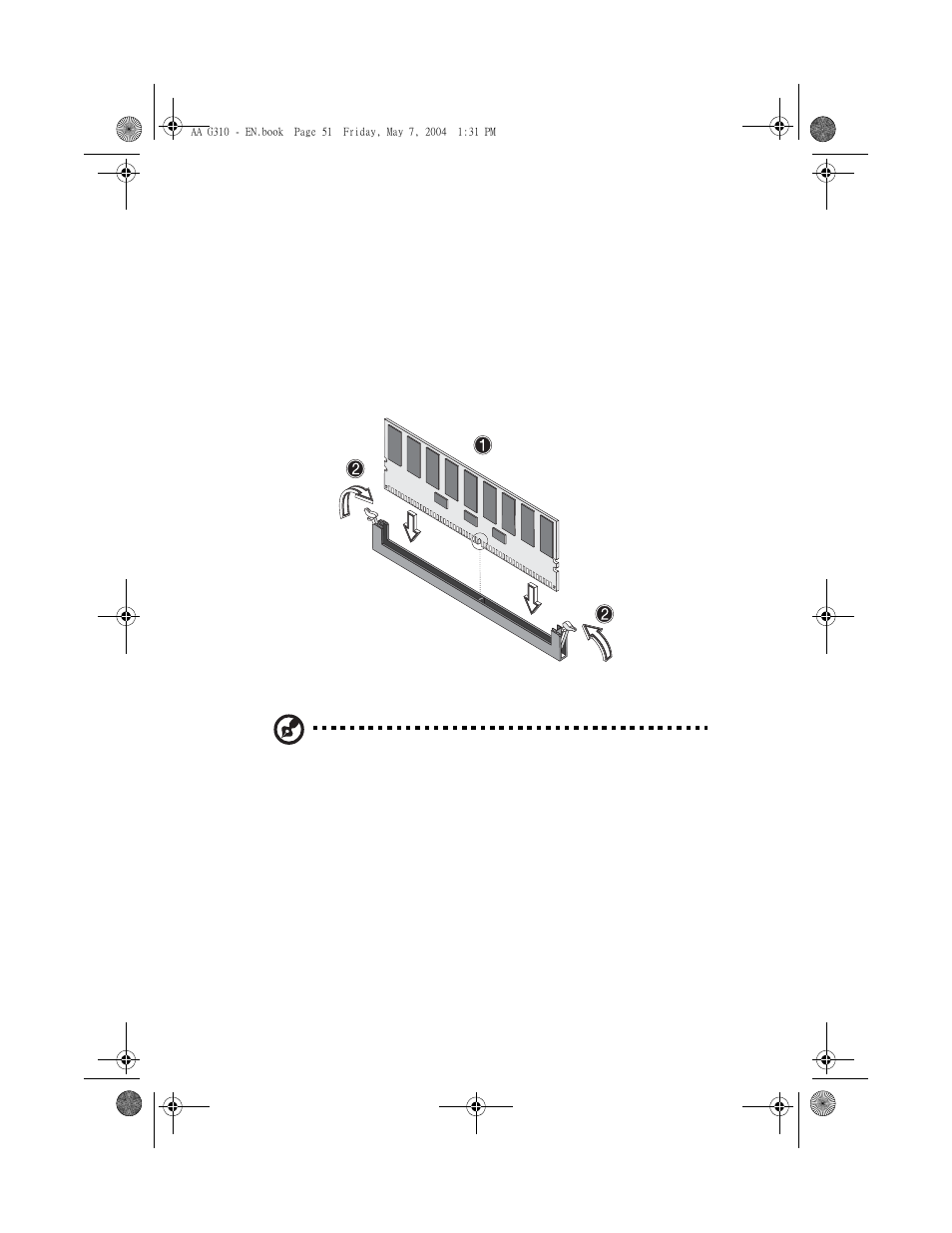 To install a dimm, Reconfiguring the system memory | Acer Altos G310 User Manual | Page 61 / 130