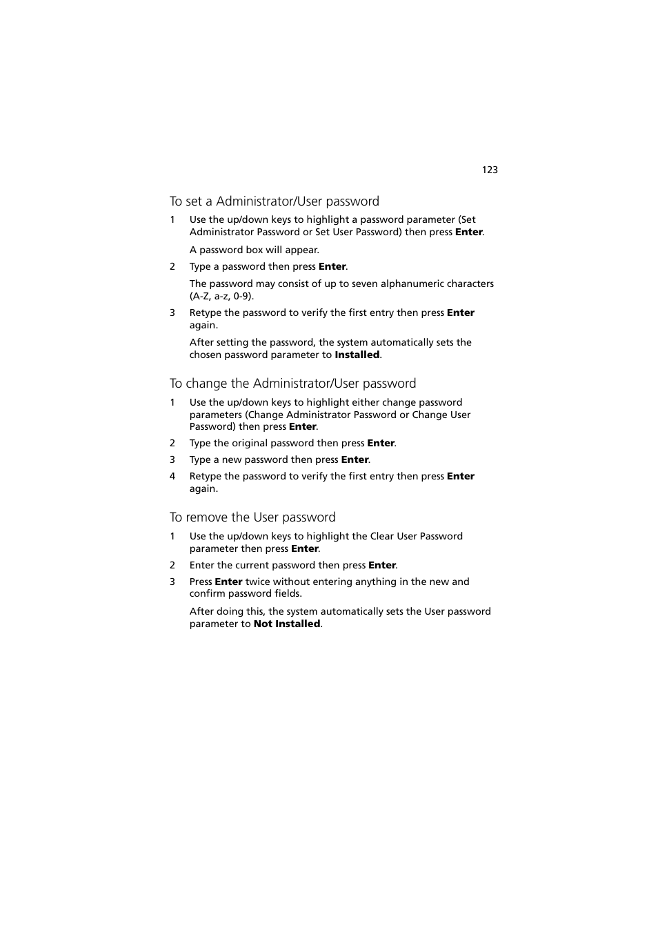 Acer Altos R910 Series User Manual | Page 133 / 192