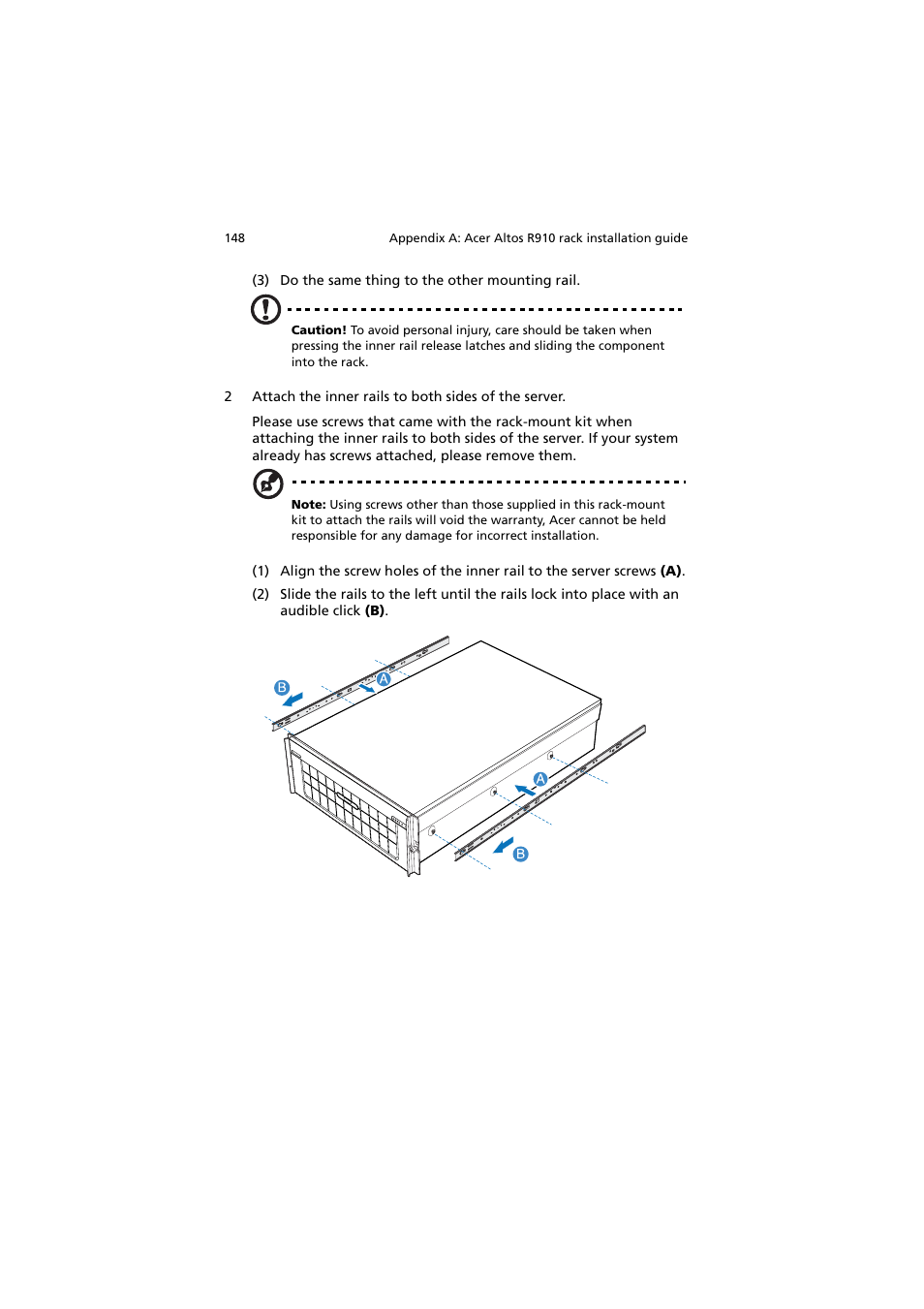 Acer Altos R910 Series User Manual | Page 158 / 192