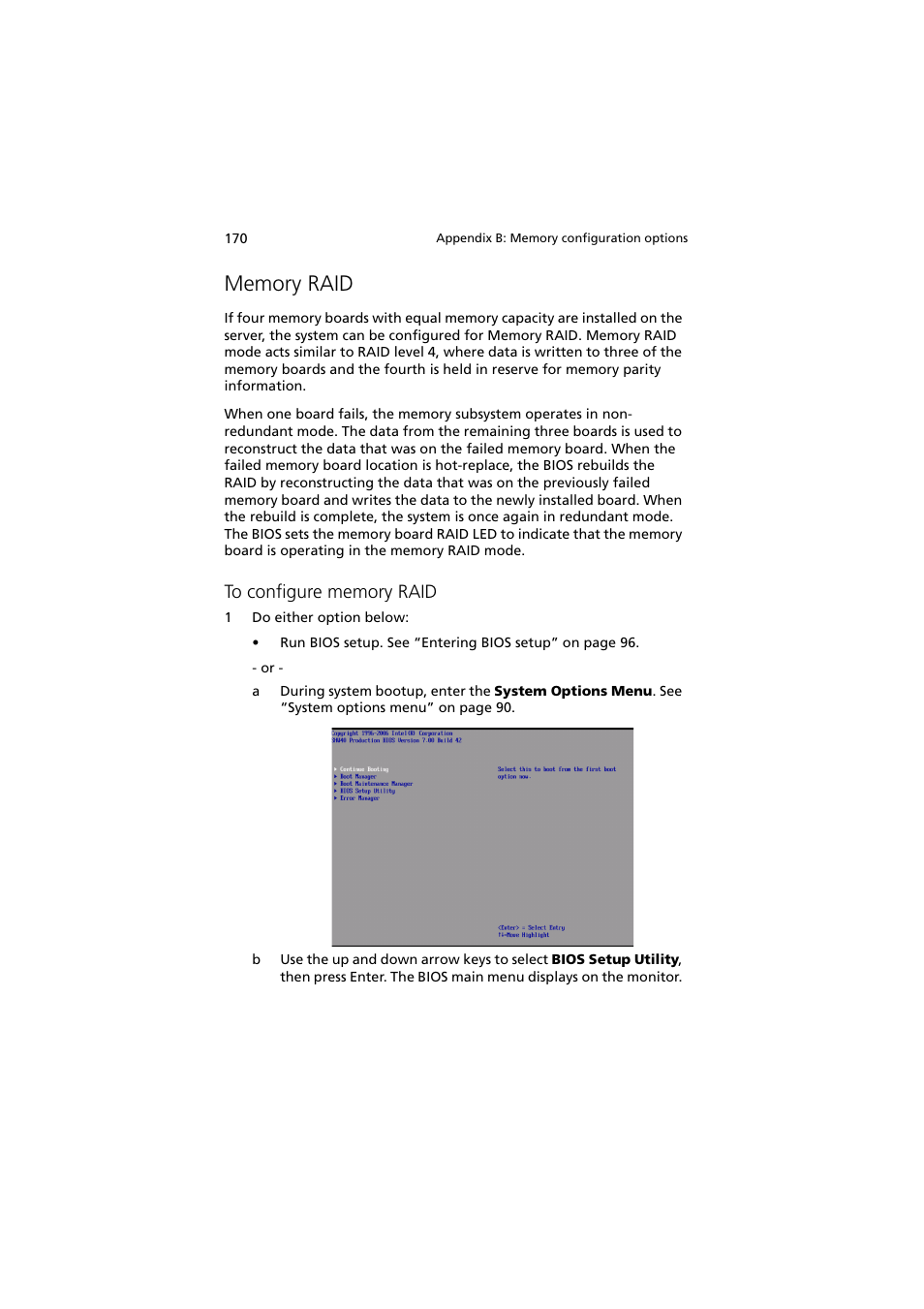 Memory raid | Acer Altos R910 Series User Manual | Page 180 / 192