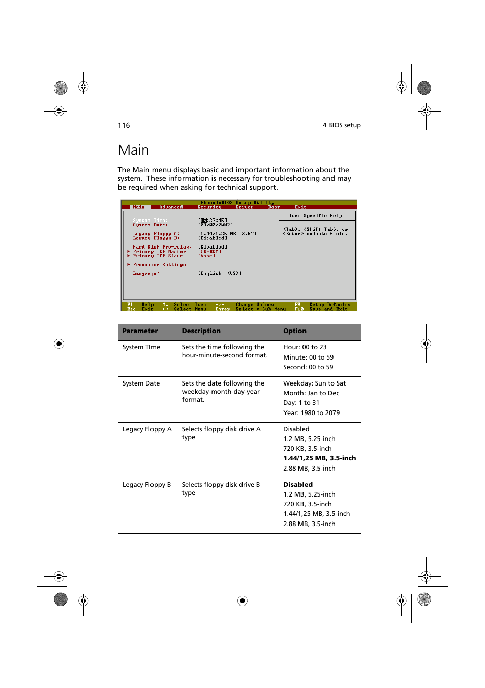 Main | Acer Altos G900 User Manual | Page 132 / 248