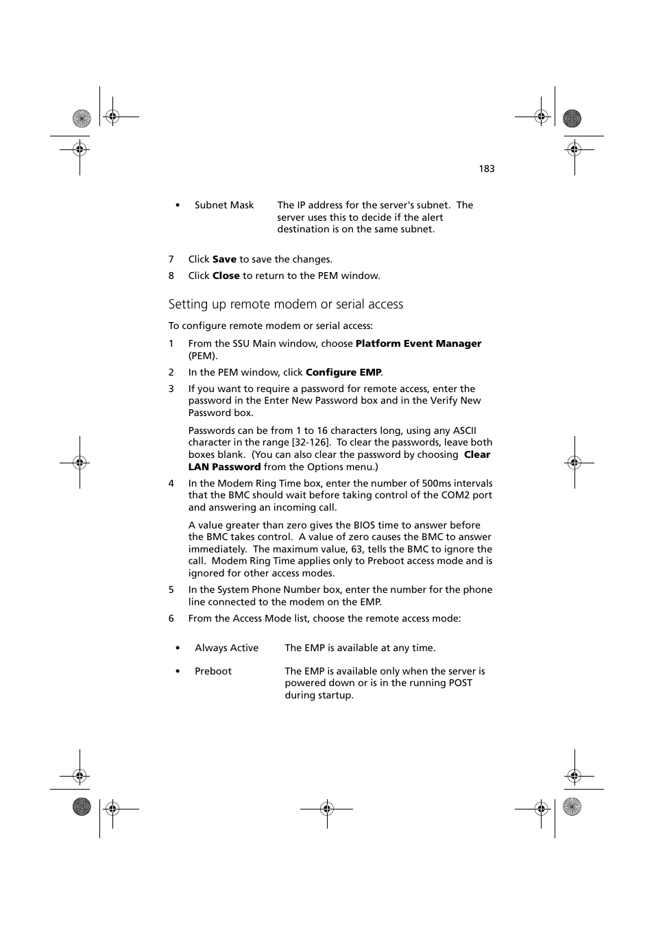 Setting up remote modem or serial access | Acer Altos G900 User Manual | Page 199 / 248