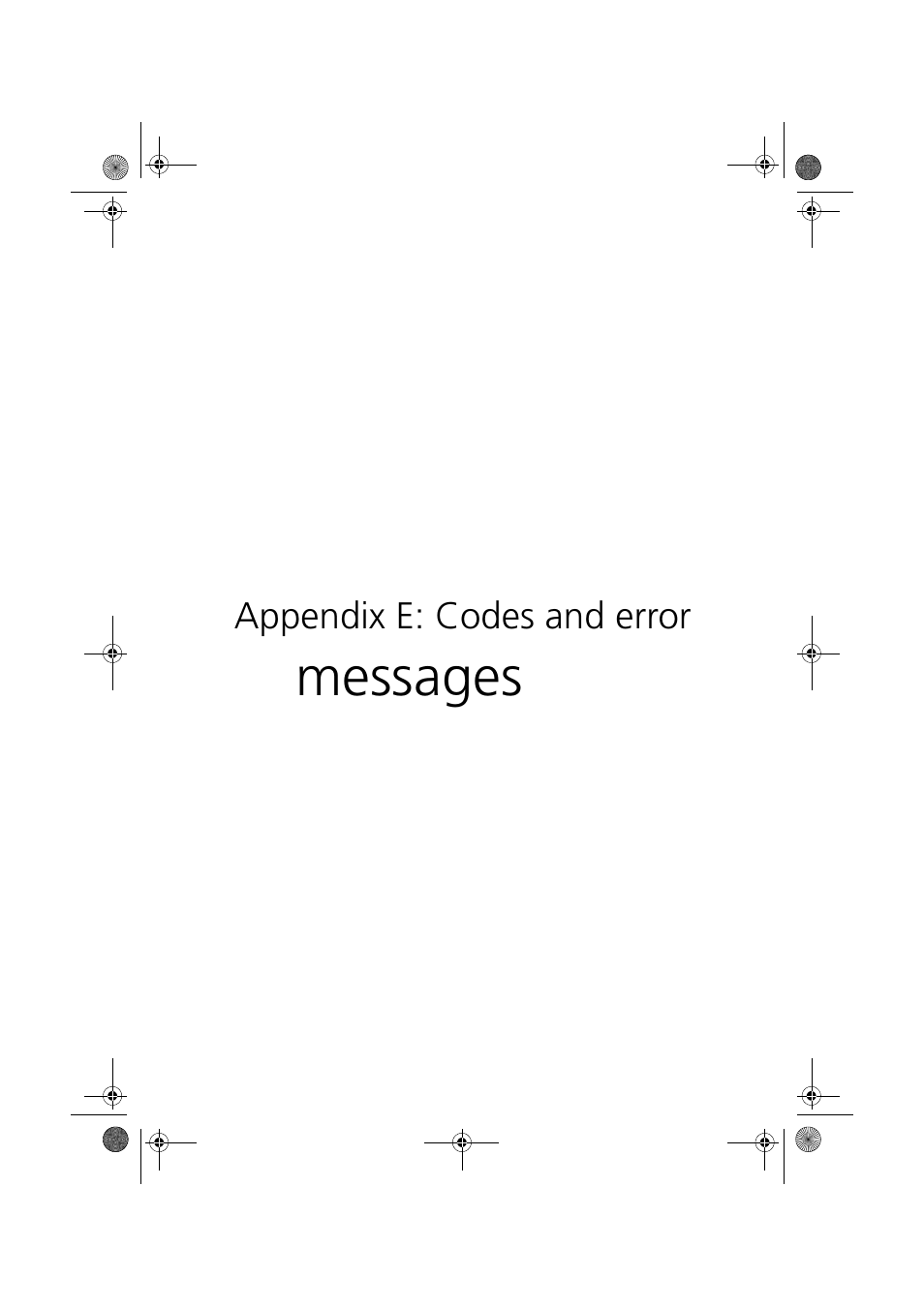 Appendix e: codes and error messages, Messages | Acer Altos G900 User Manual | Page 231 / 248