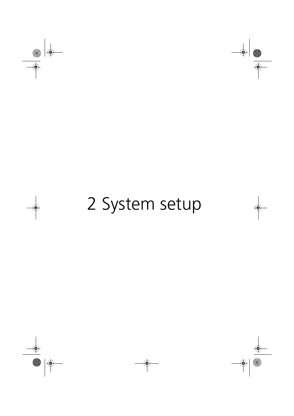 2 system setup | Acer Altos G900 User Manual | Page 43 / 248