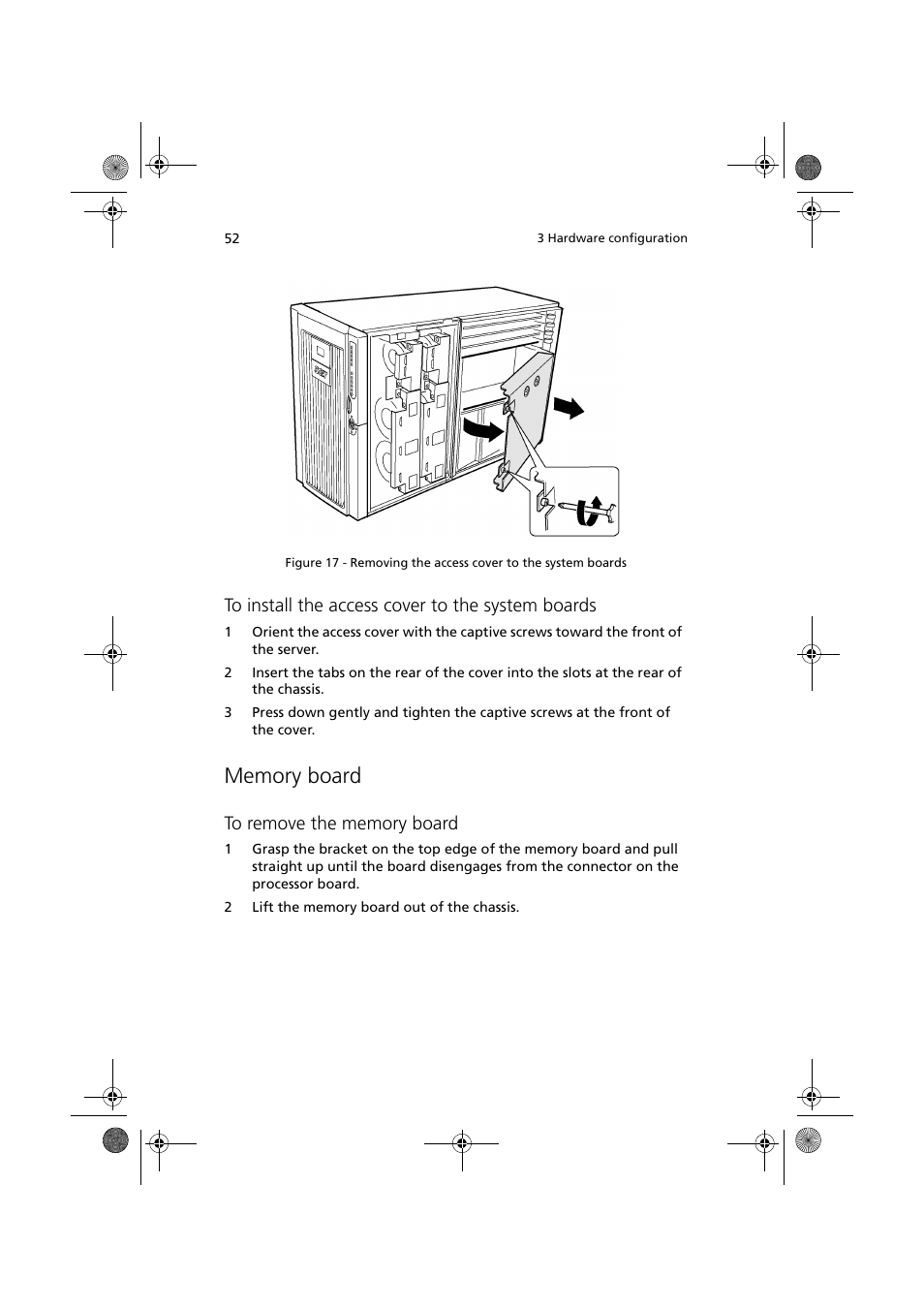 Memory board | Acer Altos G900 User Manual | Page 68 / 248