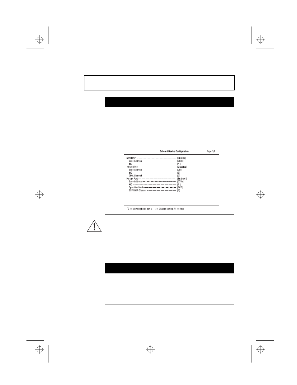 Bios utility, Onboard devices configuration | Acer 510 Series User Manual | Page 119 / 149