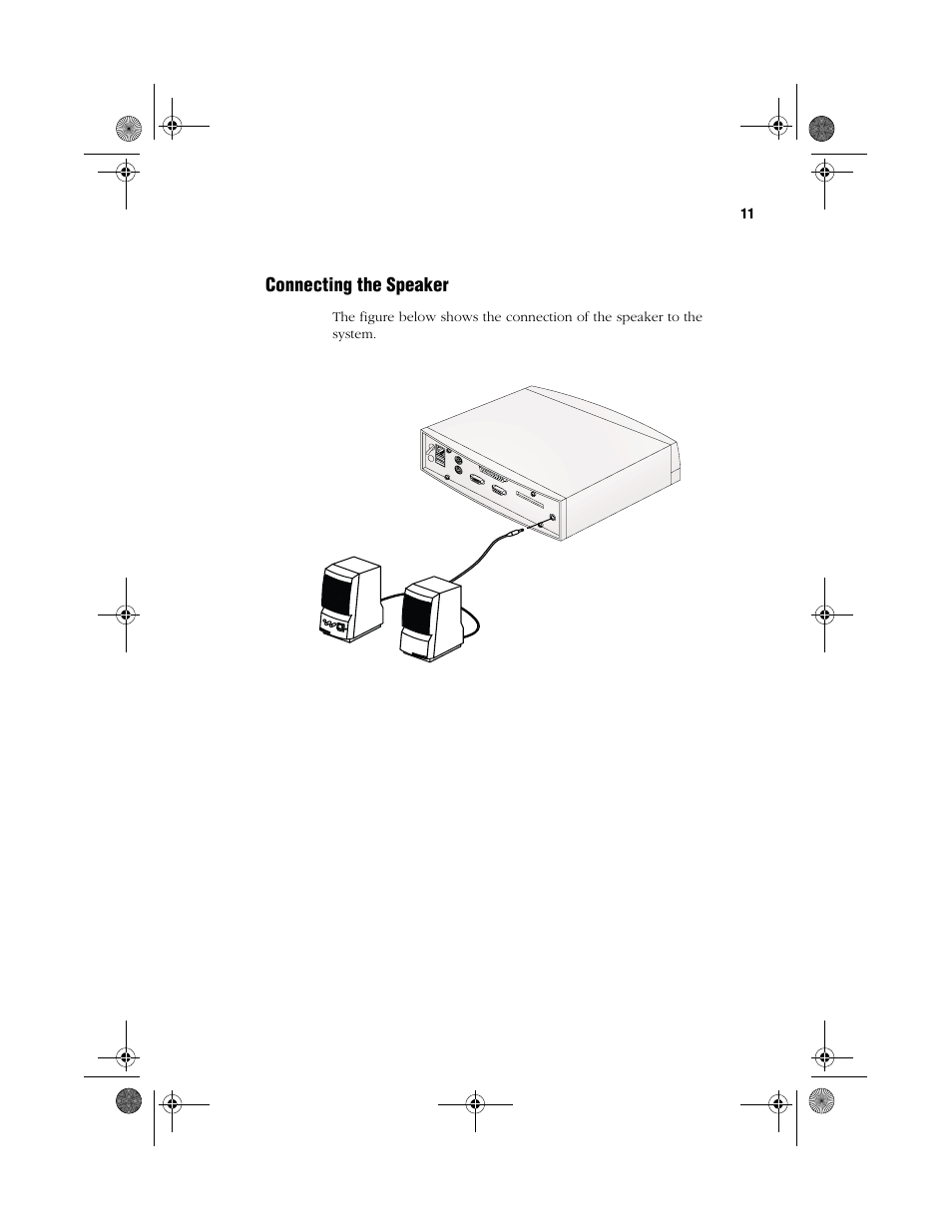 Connecting the speaker | Acer WT 300 User Manual | Page 19 / 54